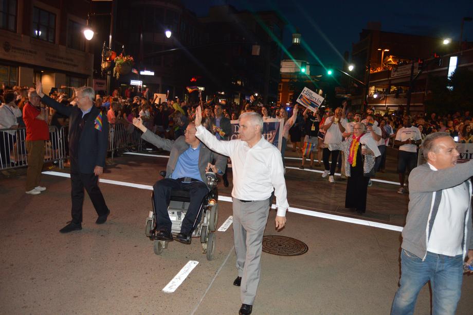 Reed Marches In Ri Pride Parade 